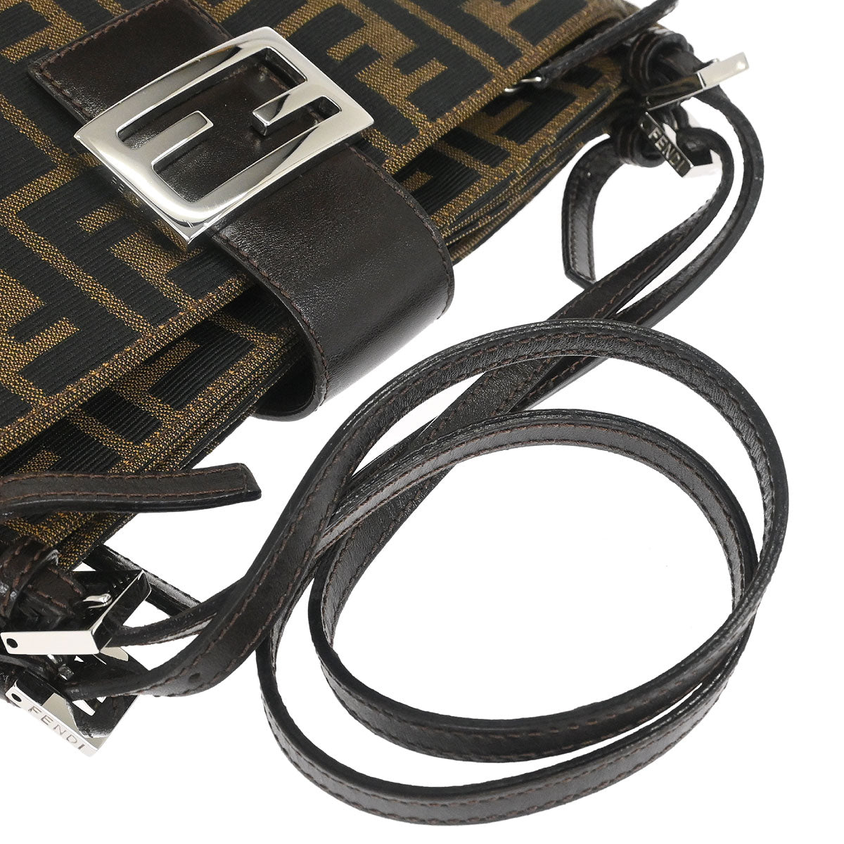 Fendi Brown Canvas Zucca Handbag