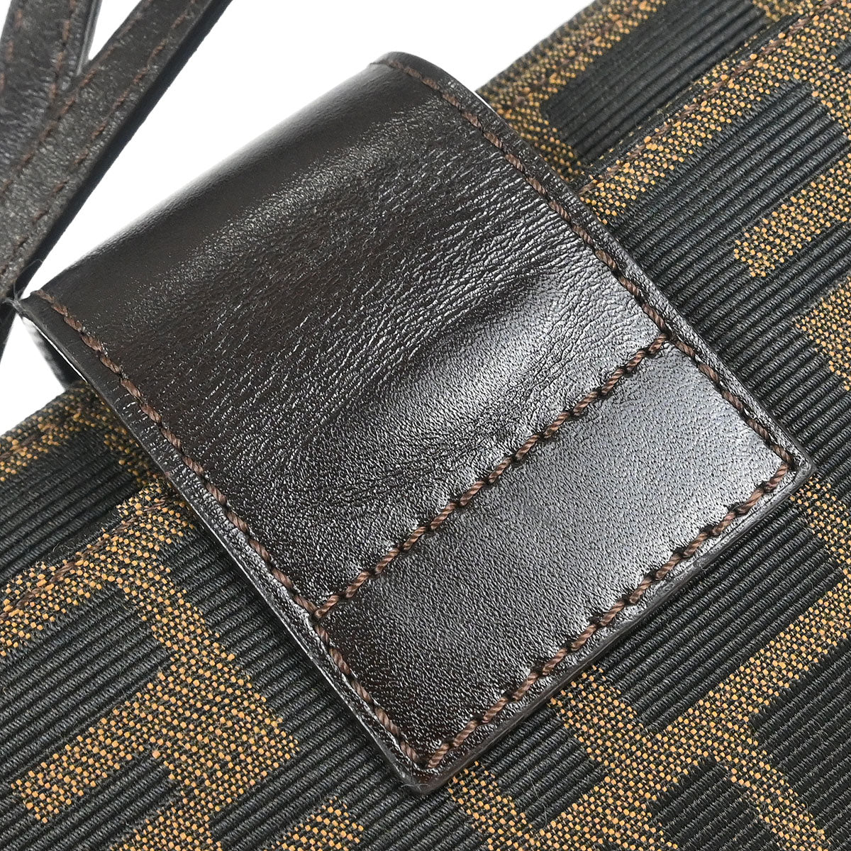 Fendi Brown Canvas Zucca Handbag