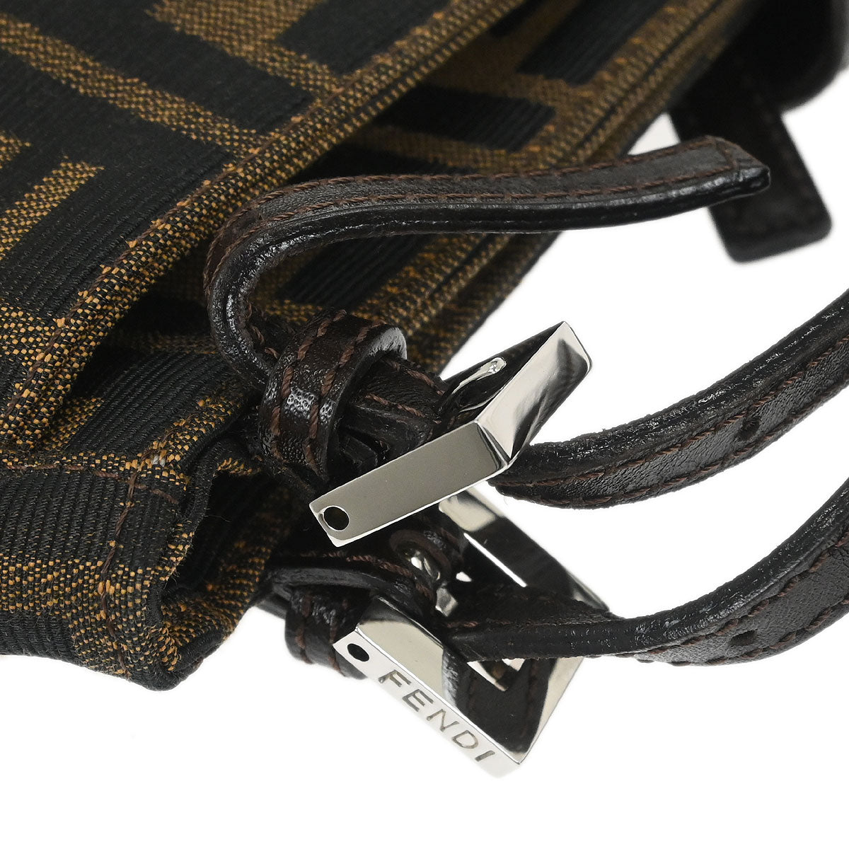 Fendi Brown Canvas Zucca Handbag
