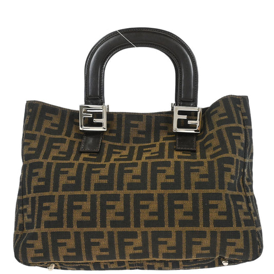 Fendi Brown Zucca Tote Handbag