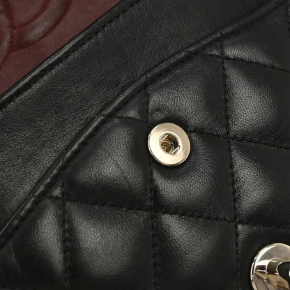 Chanel Black Lambskin Medium Classic Double Flap Shoulder Bag