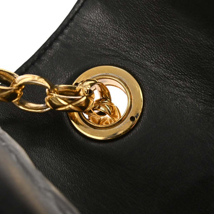 Chanel Black Lambskin Crossbody Shoulder Bag