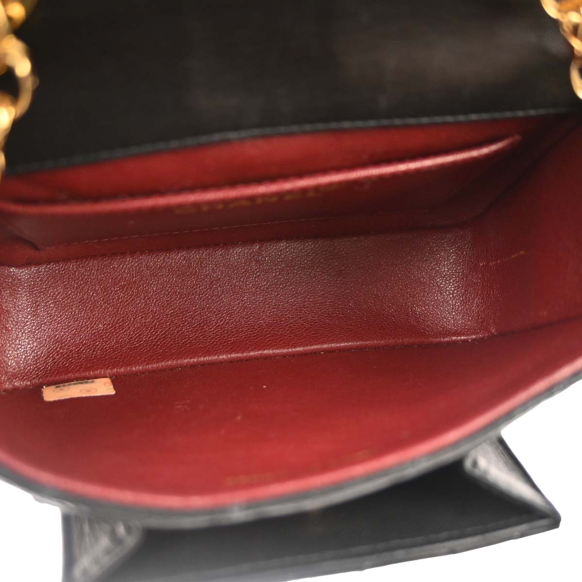 Chanel Black Lambskin Crossbody Shoulder Bag