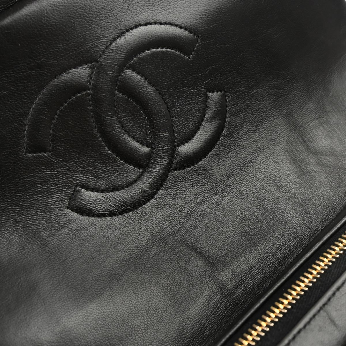 Chanel 1994-1996 Black Lambskin Backpack