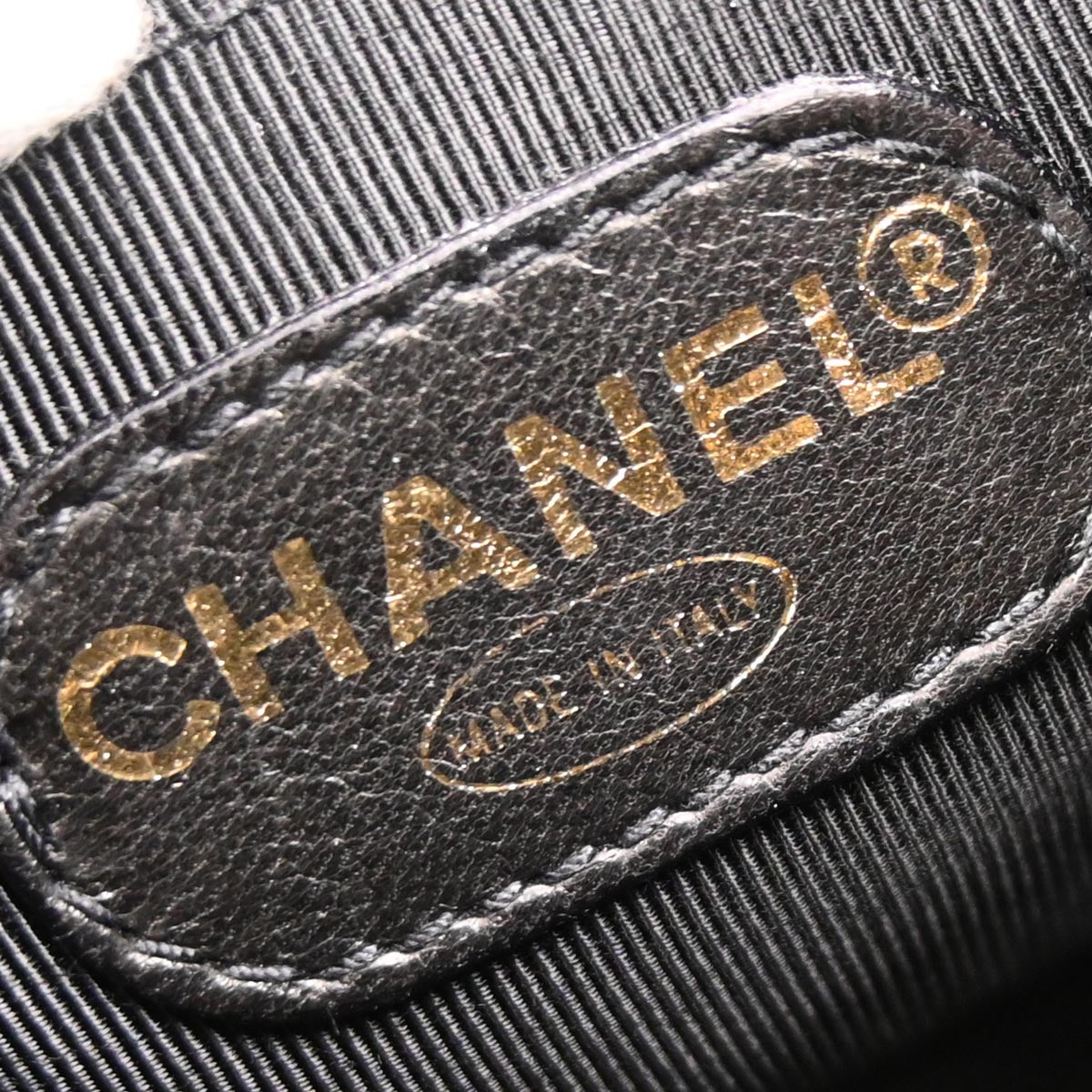Chanel 1996-1997 Black Caviar Skin Triple CC Backpack