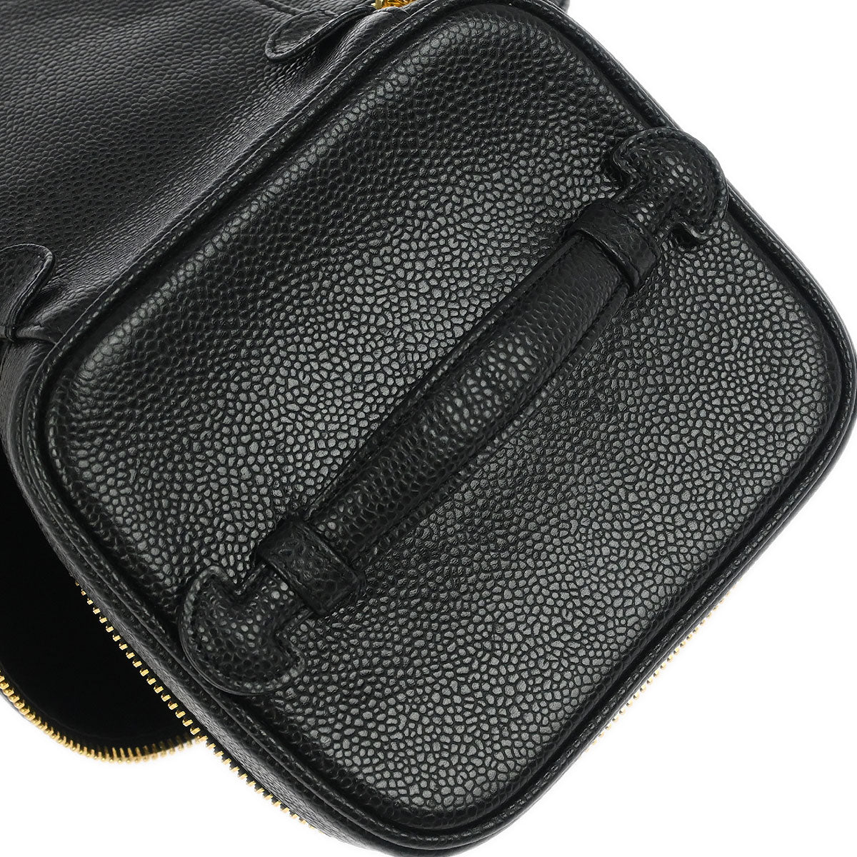 Chanel Black Caviar Skin Timeless Vanity Handbag