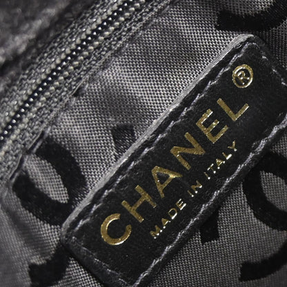 Chanel Gray Wool Wild Stitch Chain Handbag