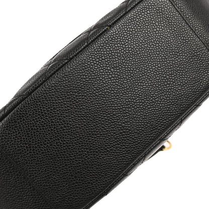 Chanel Black Caviar Skin Hobo Handbag