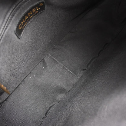 Chanel Black Caviar Skin Hobo Handbag