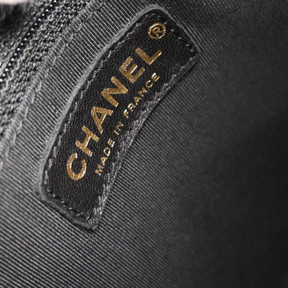 Chanel Black Caviar Skin Hobo Handbag