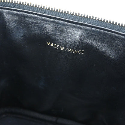 Chanel Black Caviar Skin Timeless Vanity Handbag