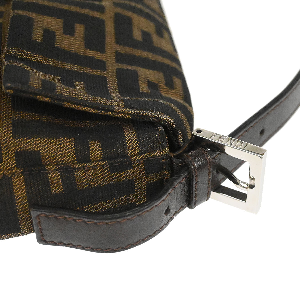 Fendi Brown Zucca Baguette Handbag