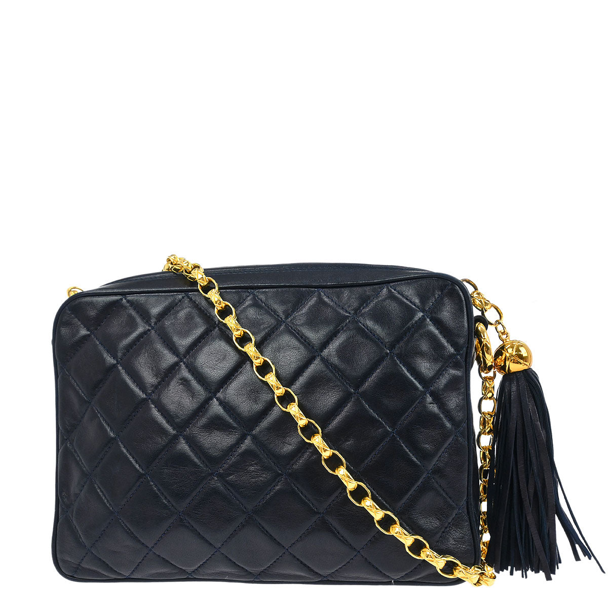 Chanel Navy Lambskin Small Camera Bag