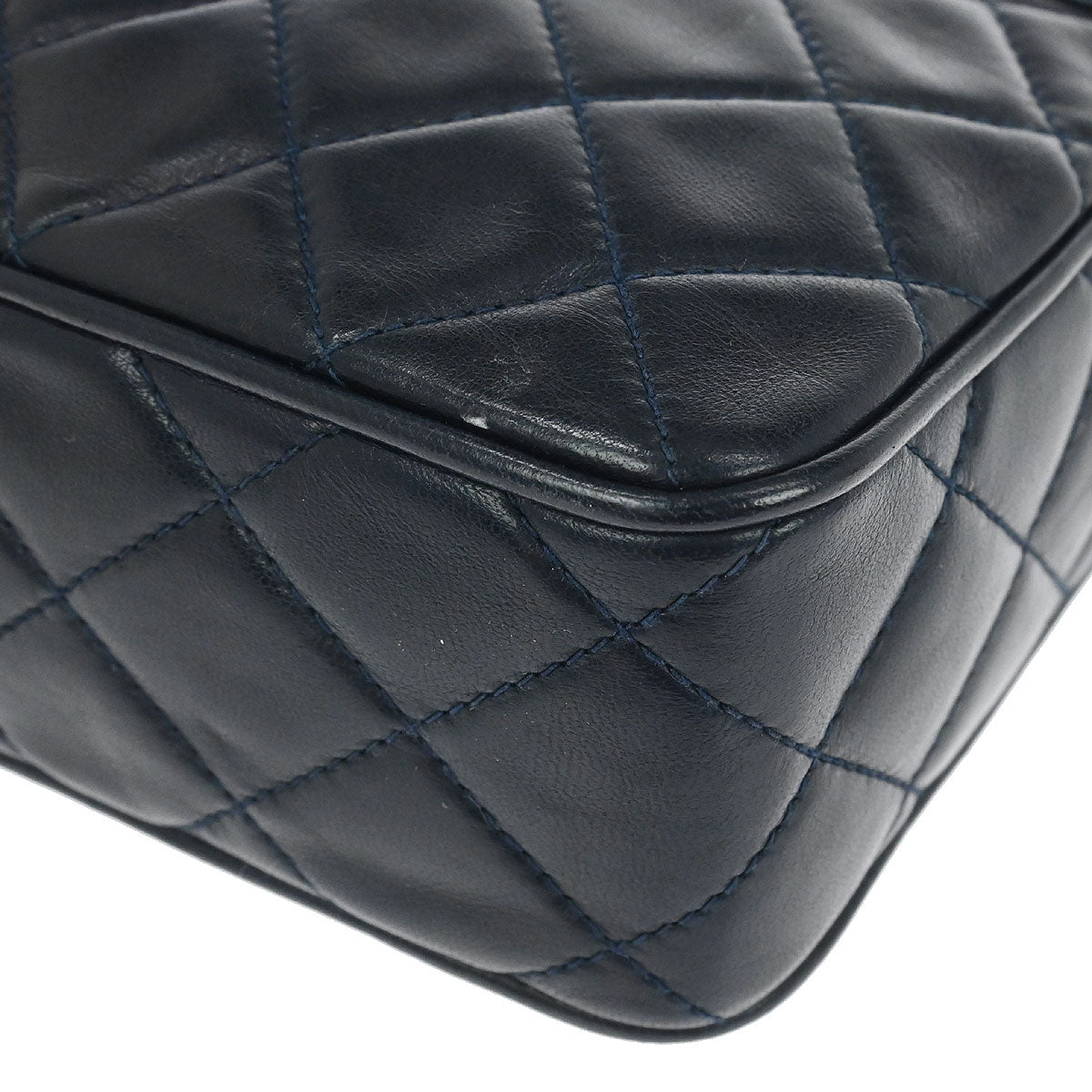 Chanel Navy Lambskin Small Camera Bag