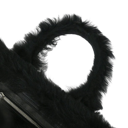 Chanel Black Mouton Sport Line Tote Handbag