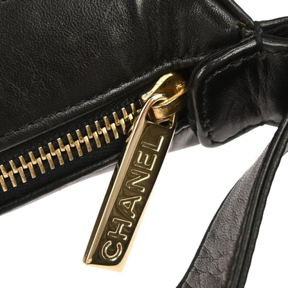 Chanel 2000-2001 Black Lambskin Choco Bar Handbag