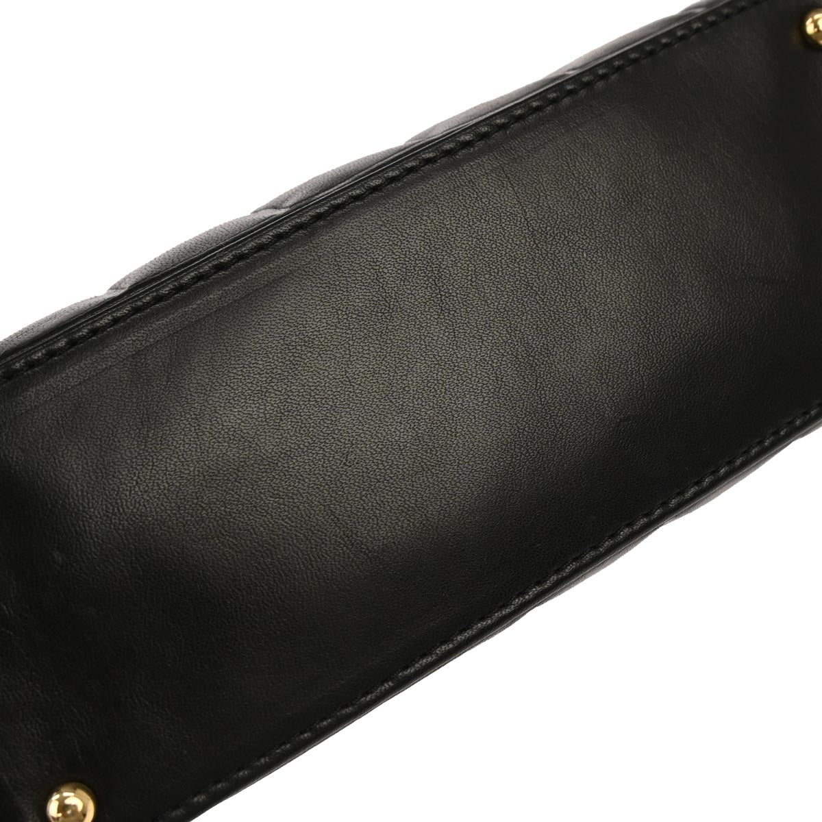 Chanel 2000-2001 Black Lambskin Choco Bar Handbag