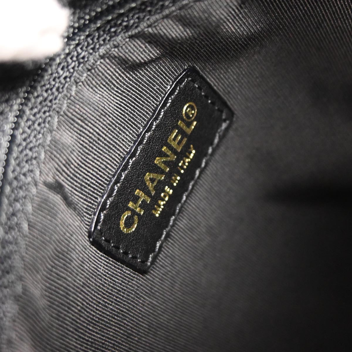 Chanel 2000-2001 Black Lambskin Choco Bar Handbag