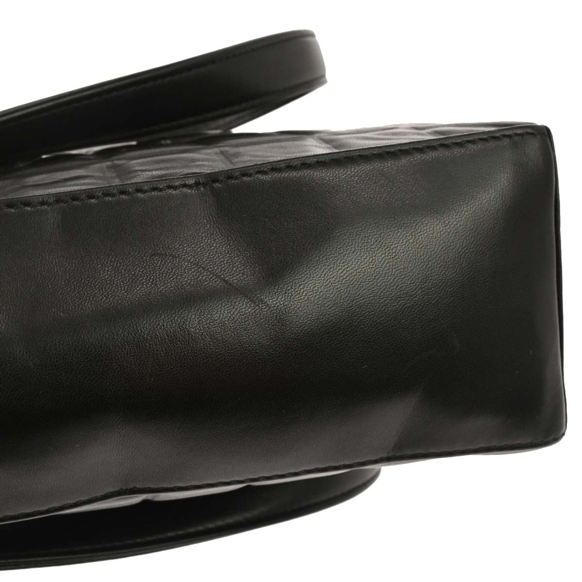 Chanel Black Lambskin Choco Bar Tote Handbag