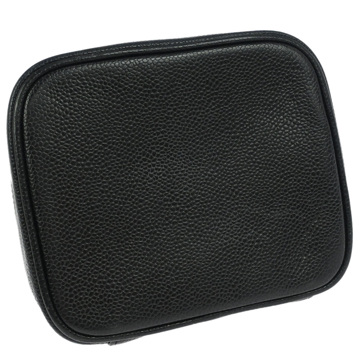 Chanel Black Caviar Skin Timeless Vanity Handbag