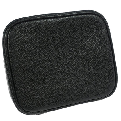 Chanel Black Caviar Skin Timeless Vanity Handbag