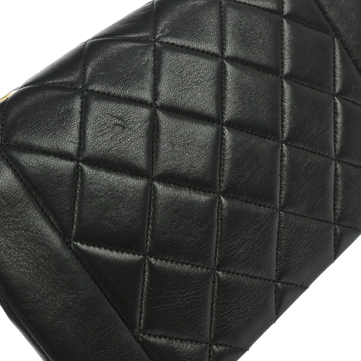 Chanel Black Lambskin Small Diana Shoulder Bag