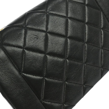 Chanel Black Lambskin Small Diana Shoulder Bag
