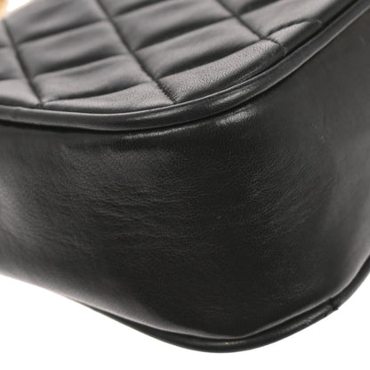 Chanel 1991-1994 Black Lambskin Crossbody Shoulder Bag