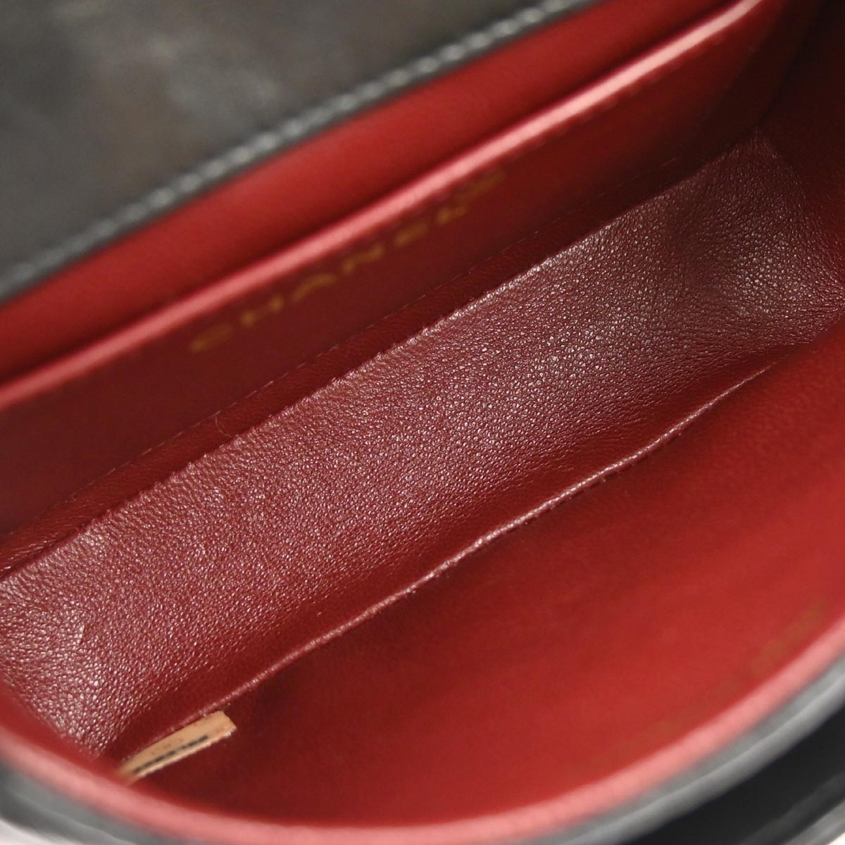 Chanel 1991-1994 Black Lambskin Crossbody Shoulder Bag