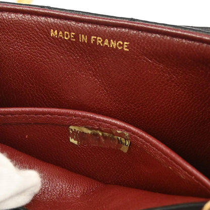 Chanel 1991-1994 Black Lambskin Crossbody Shoulder Bag