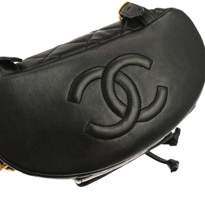 Chanel Black Lambskin Large Duma Backpack