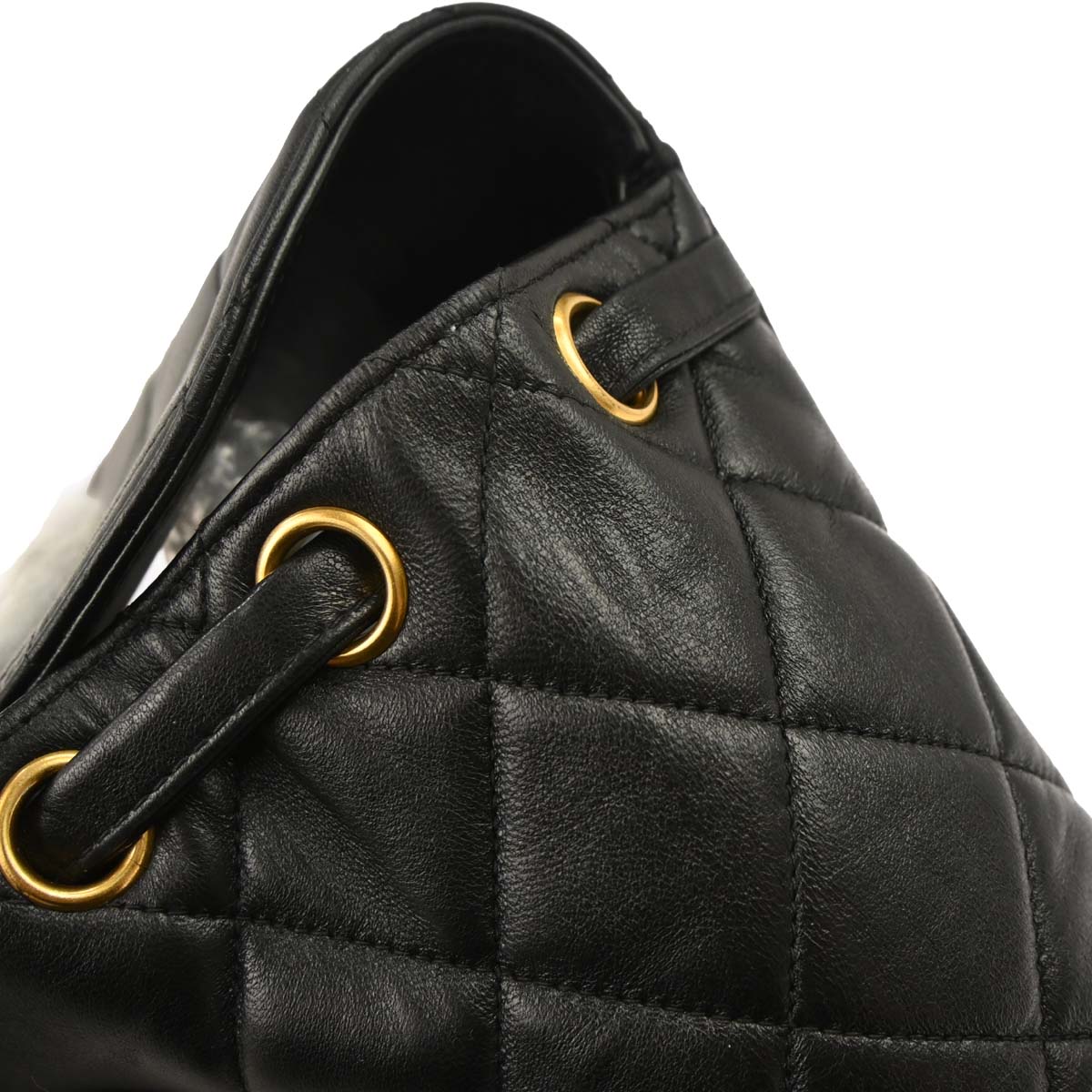 Chanel Black Lambskin Large Duma Backpack