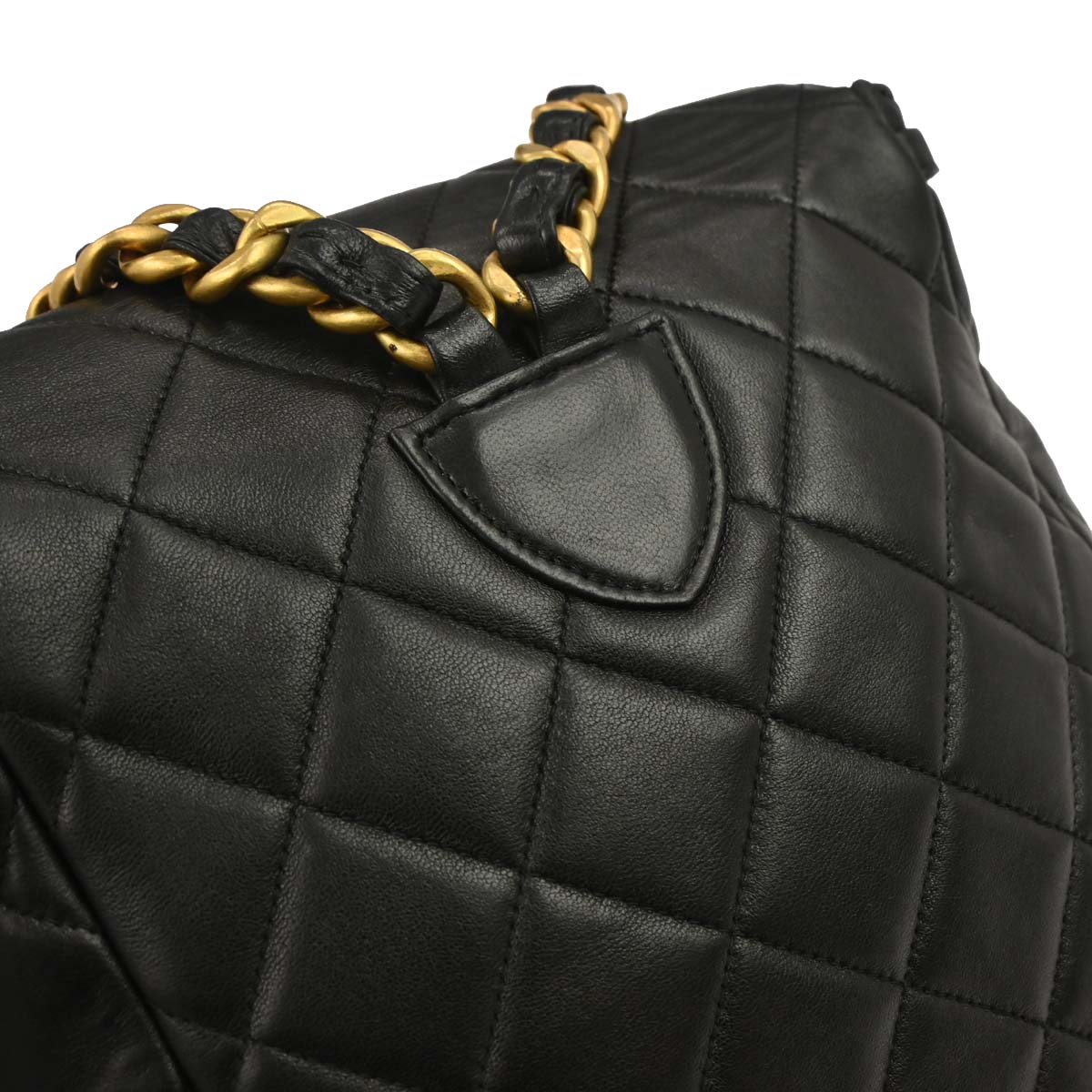 Chanel Black Lambskin Large Duma Backpack