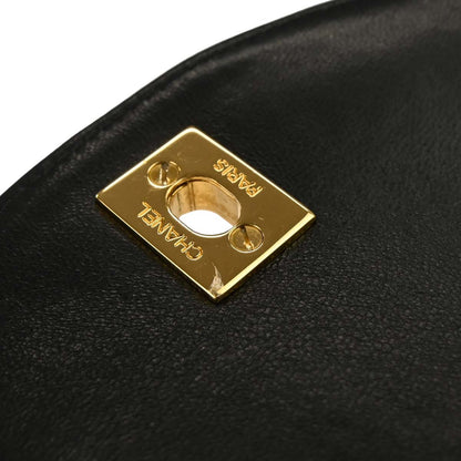 Chanel Black Lambskin Large Duma Backpack