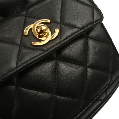 Chanel Black Lambskin Large Duma Backpack