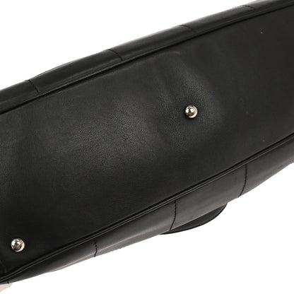 Chanel 2002-2003 Black Lambskin Choco Bar Handbag