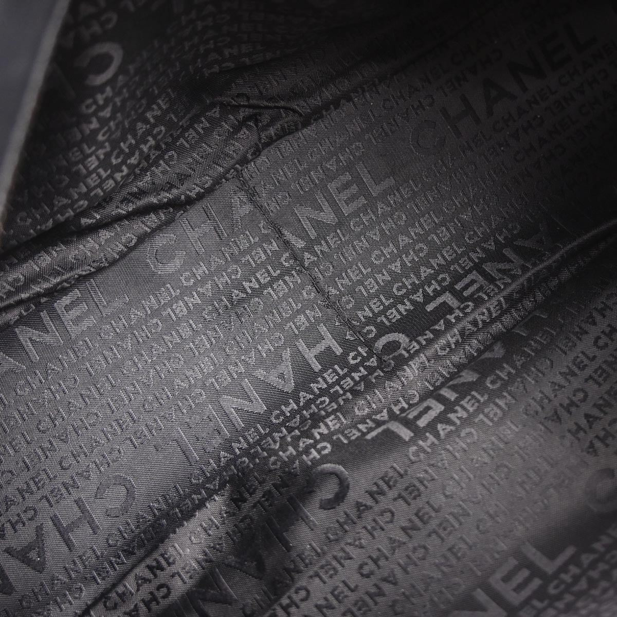 Chanel 2002-2003 Black Lambskin Choco Bar Handbag