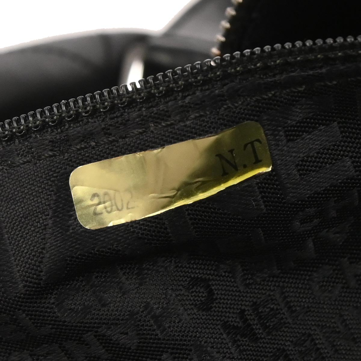 Chanel 2002-2003 Black Lambskin Choco Bar Handbag