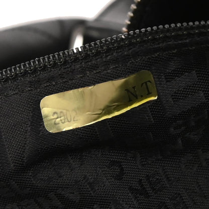 Chanel 2002-2003 Black Lambskin Choco Bar Handbag