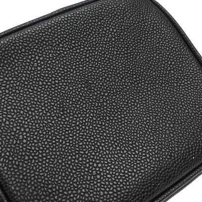 Chanel Black Caviar Skin Timeless Vanity Handbag