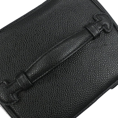 Chanel Black Caviar Skin Timeless Vanity Handbag