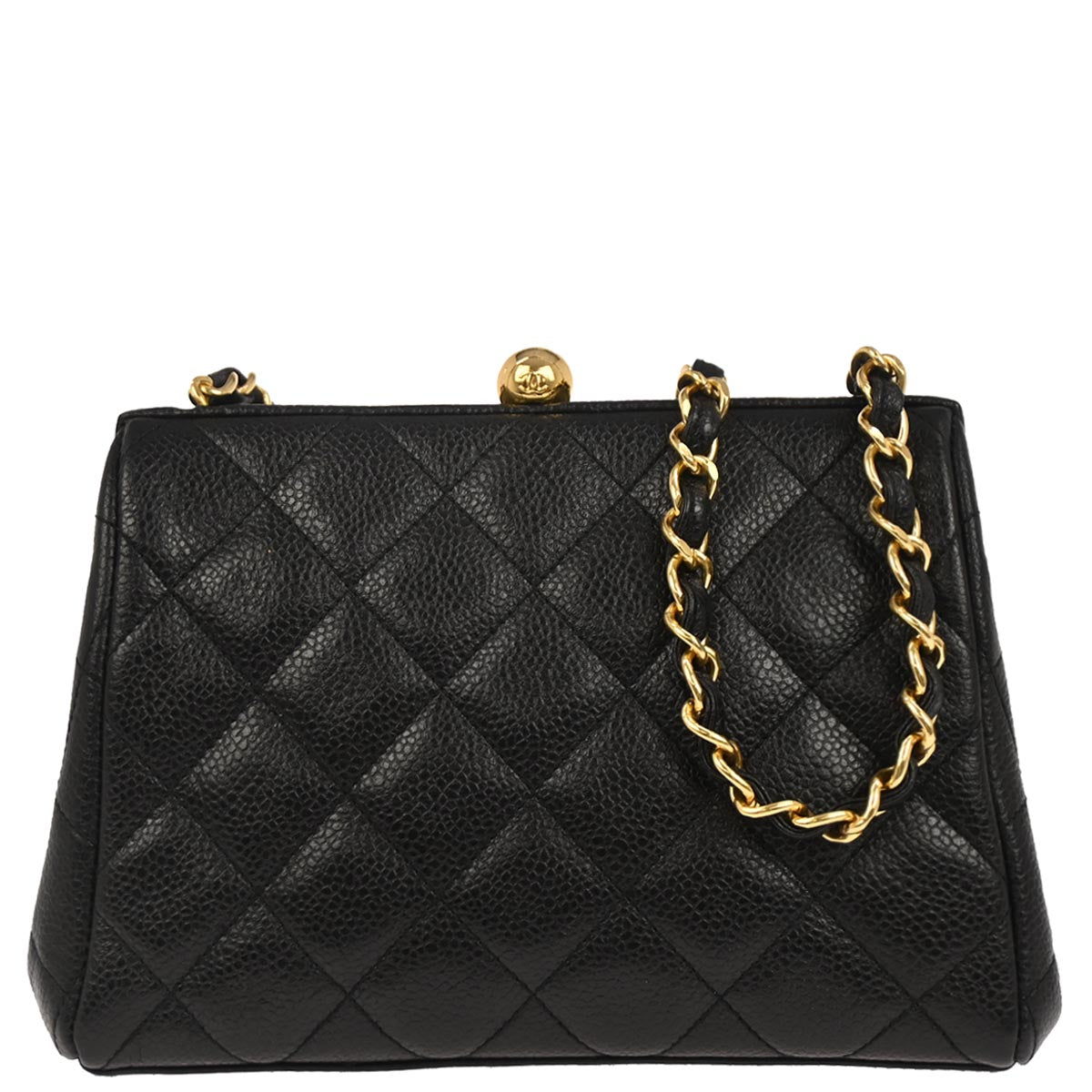 Chanel Black Caviar Skin Shoulder Bag