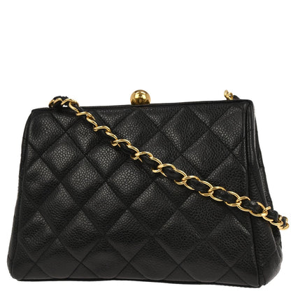 Chanel Black Caviar Skin Shoulder Bag