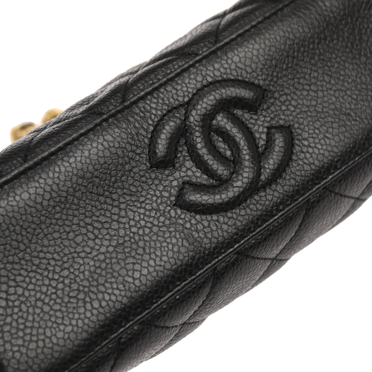 Chanel Black Caviar Skin Shoulder Bag