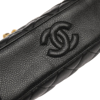 Chanel Black Caviar Skin Shoulder Bag