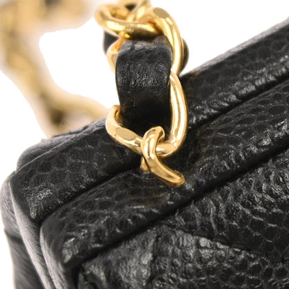 Chanel Black Caviar Skin Shoulder Bag