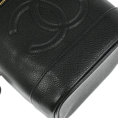 Chanel Black Caviar Skin Timeless Vanity Handbag