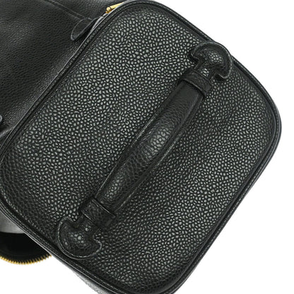 Chanel Black Caviar Skin Timeless Vanity Handbag