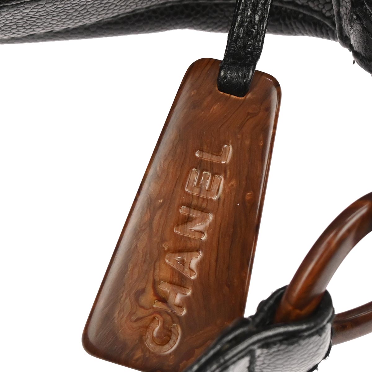 Chanel 2002-2003 Black Caviar Skin Handbag