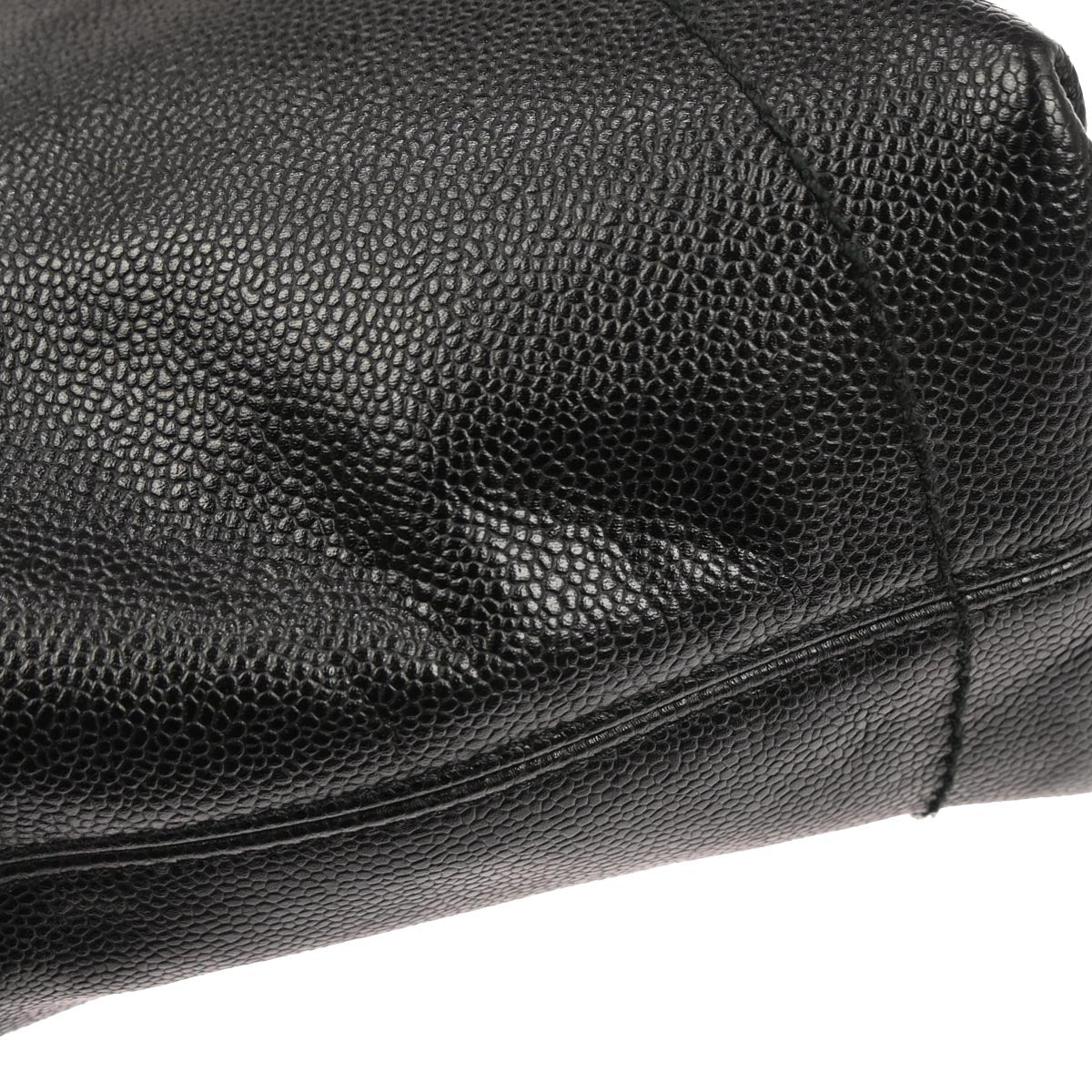 Chanel 2002-2003 Black Caviar Skin Handbag